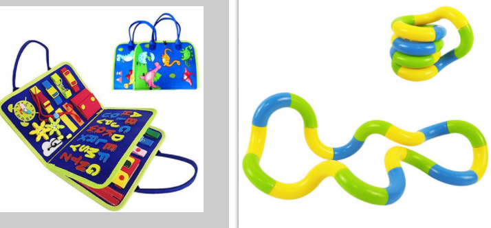 Felt Busy Book for Toddlers, Dressing and Buttoning Learning Board