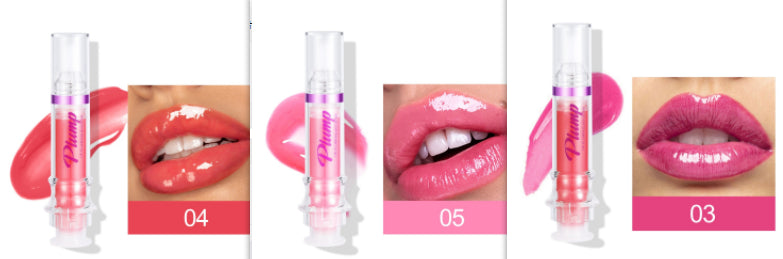 Glossy Tube Lip Gloss, Rich Colour Mirror Finish Liquid