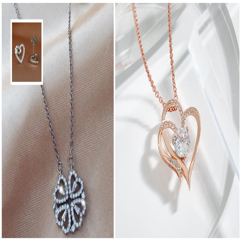 Detachable Four-Leaf Clover Necklace for Women, Multi-Wear Style