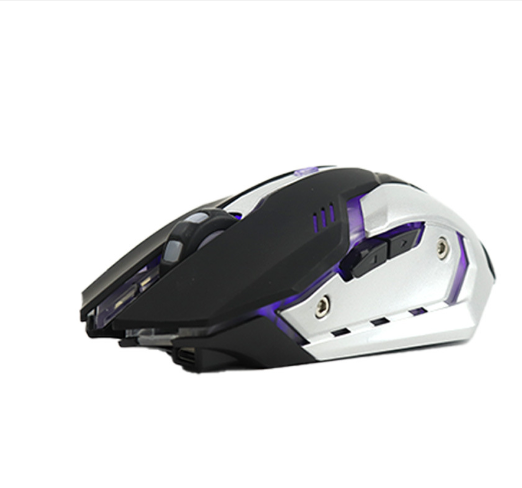 Silent Wireless Gaming Mouse with Rechargeable Battery
