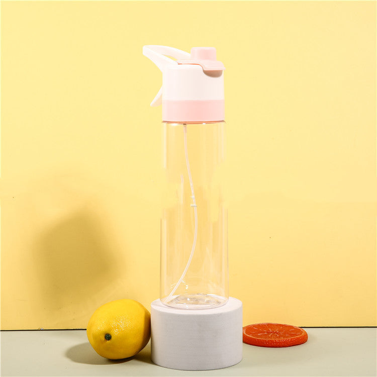 Spray Water Bottle With Handle Strap For Sport And Travel