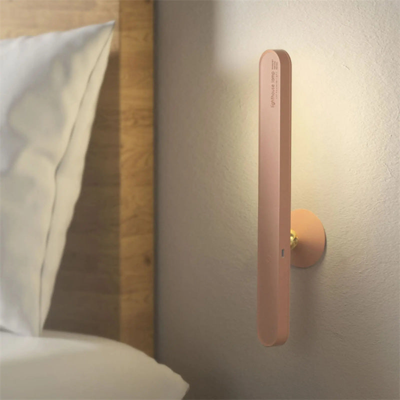 Reading Table Lamp with Geometric Design and Wireless Wall Mount
