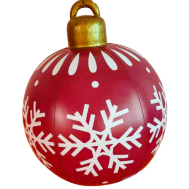 60cm Outdoor Inflatable Christmas Ornament Ball in PVC