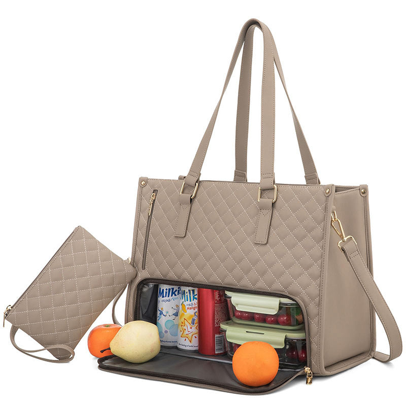 Insulated Lunch Tote Bag For Women, Leak-Proof Crossbody