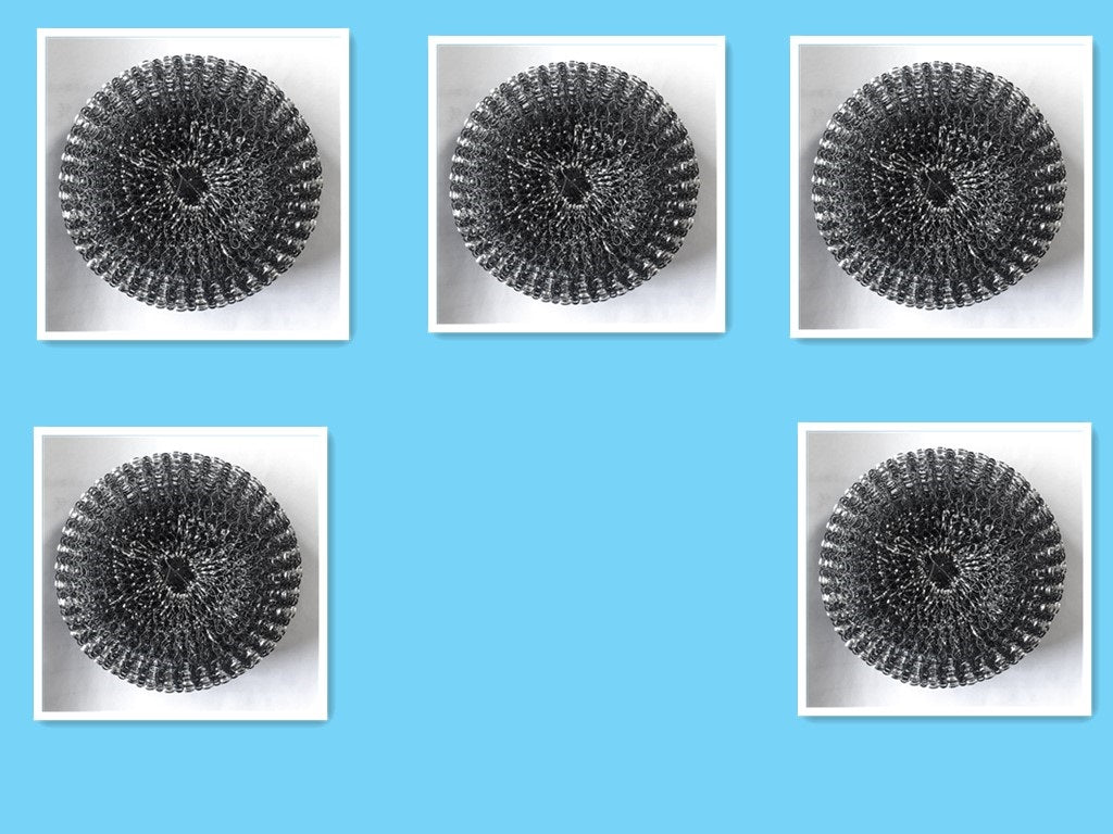 Kitchen Soap Dispensing Palm Brush, Push-Type Dish Scrubber