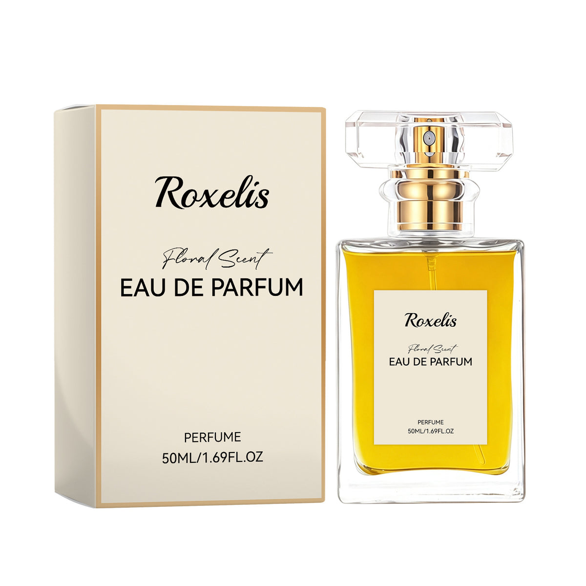 Luxury Women's Perfume with Rose Scent, 50ml Spray