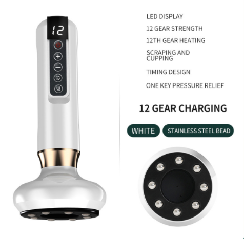 Electric Vacuum Cupping Massager with Gua Sha Suction for the Body