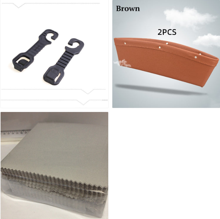 PU Leather Car Seat Gap Organiser Box for Phones, Keys and Cards