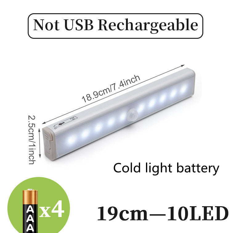 Rechargeable LED Sensor Light Bar, Motion Activated Cabinet Lighting