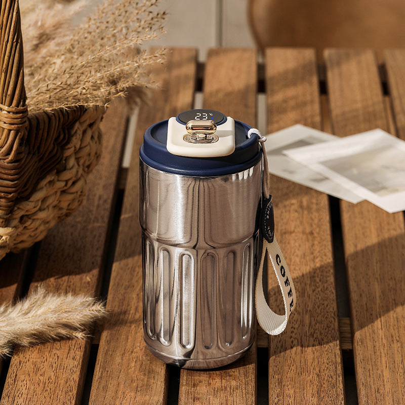 Smart Digital Insulated Bottle With Temperature Display, 450ml