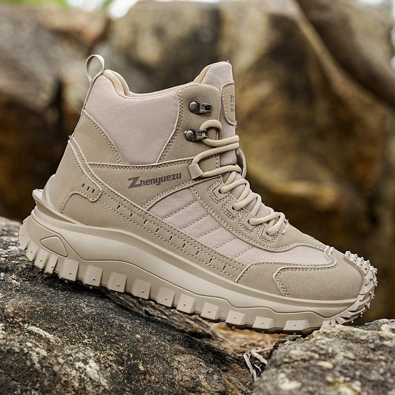 Men's Thick-Soled Casual Sports Boots For Outdoor Wear
