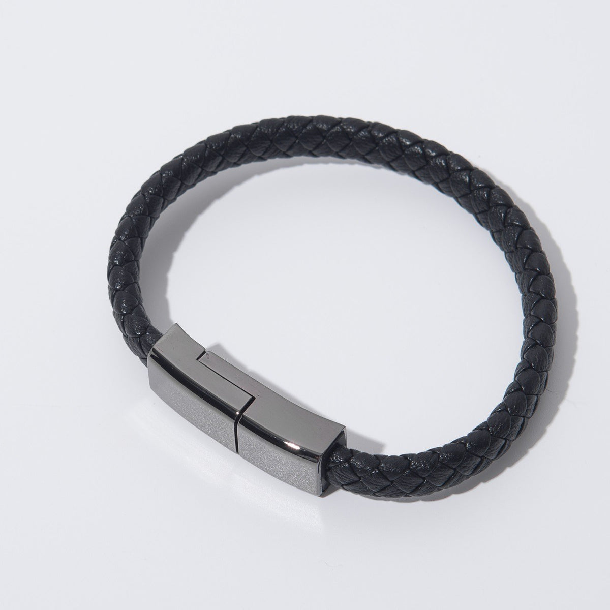 Leather Bracelet Charging Cable, Wearable USB Data Cord