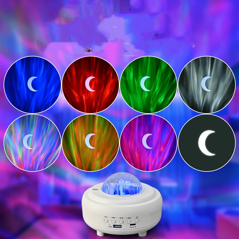 Galaxy Star Projector Bluetooth LED Night Light Rechargeable