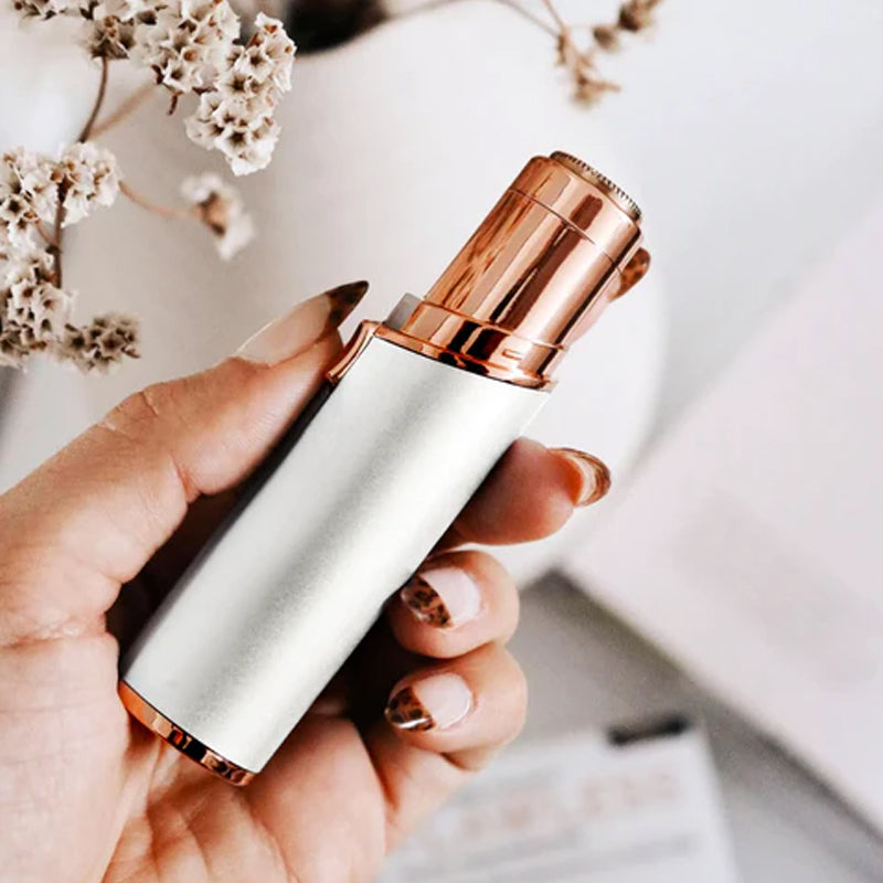 Women's Facial Hair Remover with USB Charging and Lipstick Design