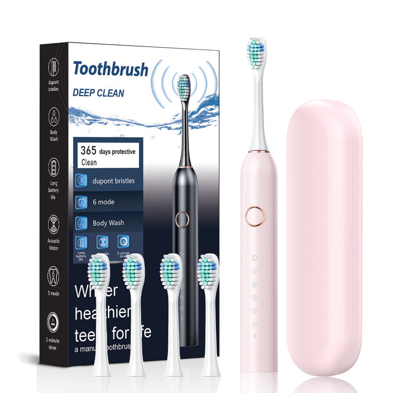 Sonic Electric Toothbrush with 5 Modes and Smart Timer for Adults