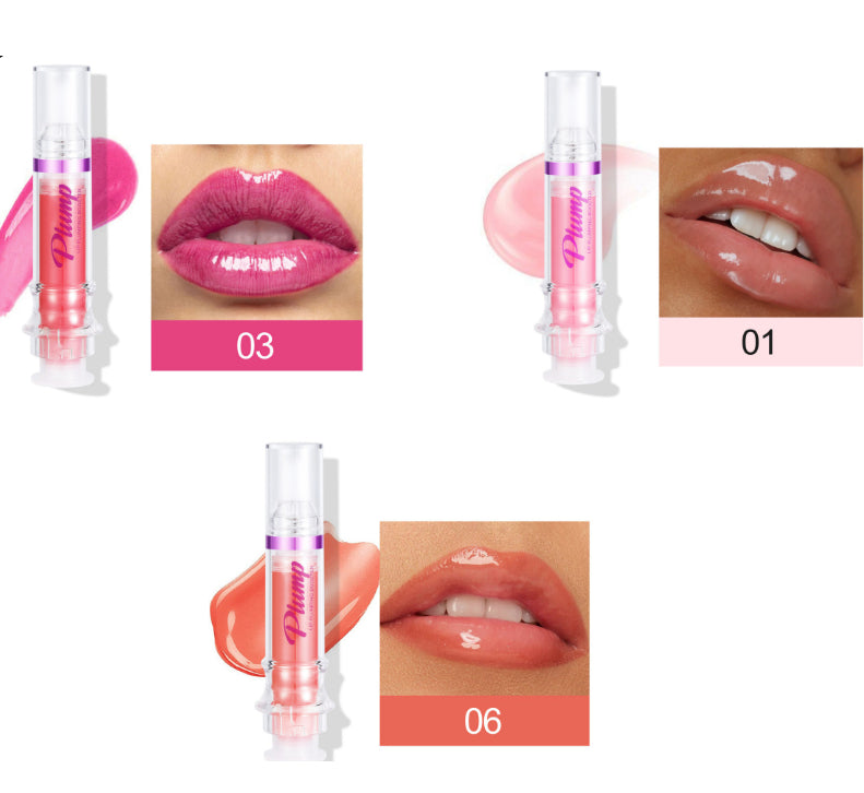 Glossy Tube Lip Gloss, Rich Colour Mirror Finish Liquid