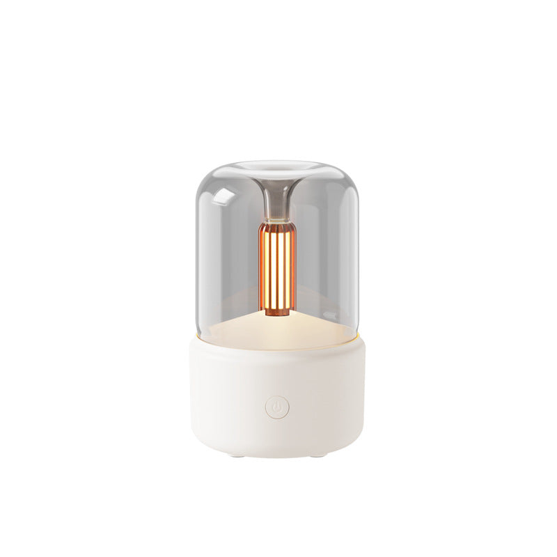 Candlelight Atmosphere Humidifier With 120ml Aroma Diffuser