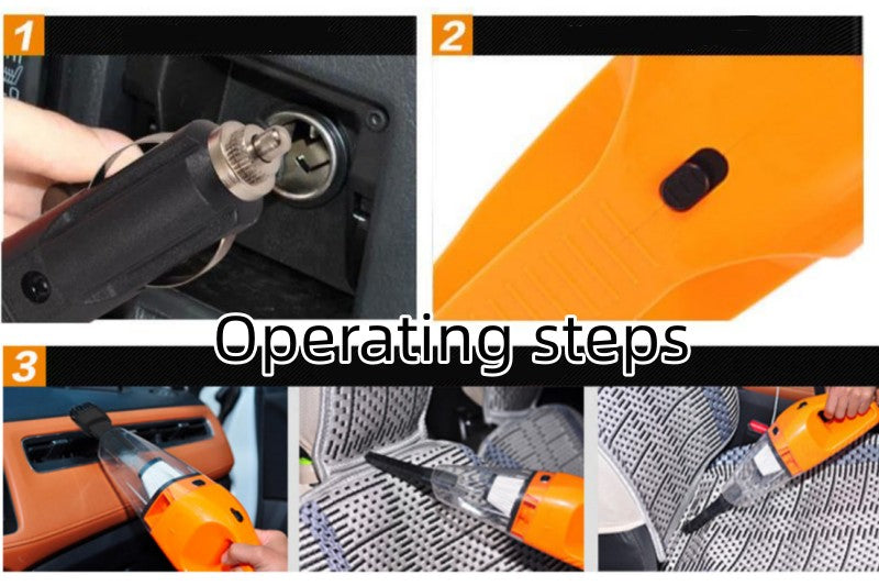 120W Car Vacuum Cleaner, DC 12V Handheld for Cars