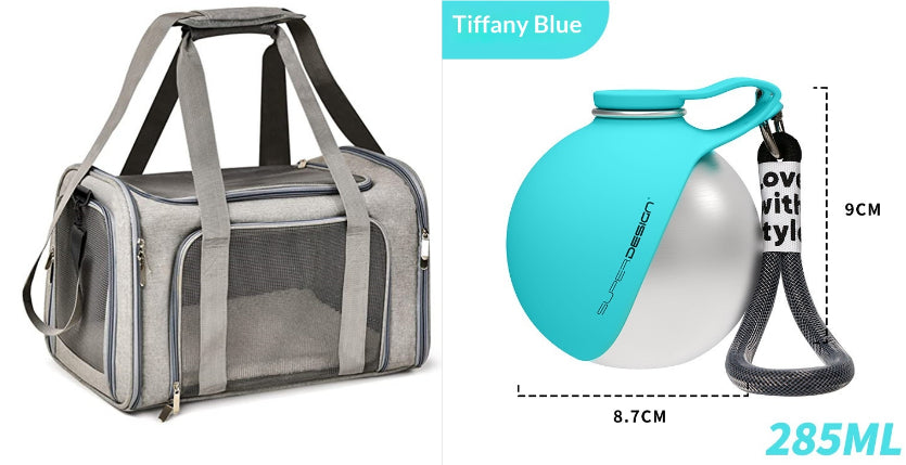 Portable Stainless Steel Water Bottle for Small Dogs and Cats