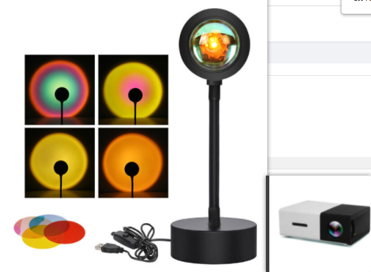 Sunset Projection Lamp Night Light for Wall Decoration, 20 Styles