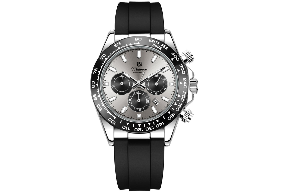 Men's Fully Automatic Mechanical Watch with Gold Case