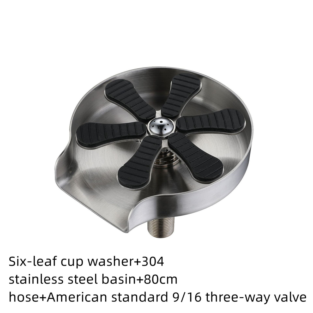 Stainless Steel Cup Washer Faucet for Sink and Bar Counter