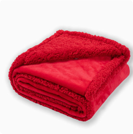 Thick Flannel Sherpa Pet Blanket For Dog Kennels, Warm