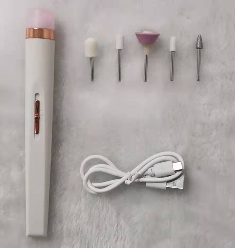 5-in-1 Cordless Electric Nail Drill Set with LED Light