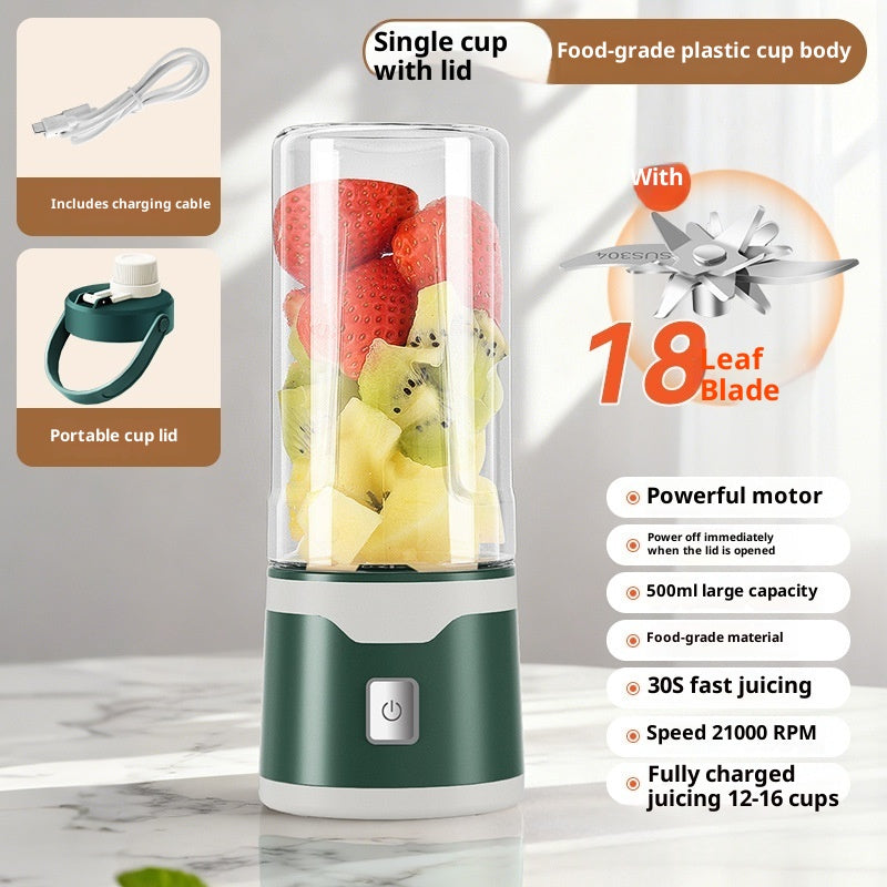 Rechargeable USB Blender Juice Cup with Double Cup and 500ml Size