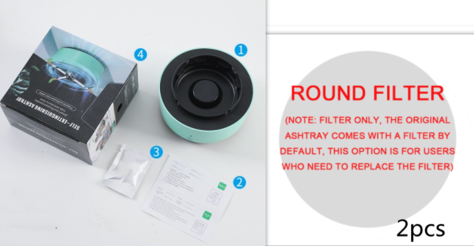 Portable Car Ashtray With Anion Air Purifier And Automatic Open
