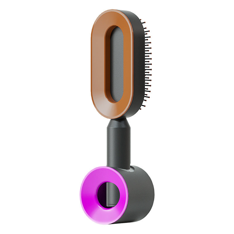 Self-Cleaning Airbag Hair Brush With Scalp Massage, Anti-Static