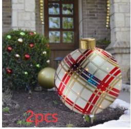 60cm Outdoor Inflatable Christmas Ornament Ball in PVC