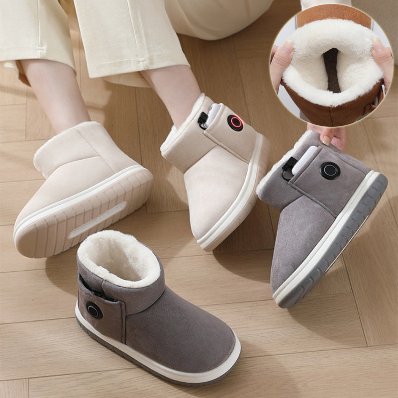 Rechargeable Electric Heated Slippers, Winter Foot Warmers