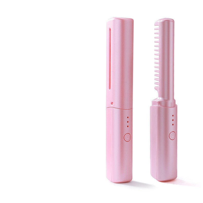 Professional Cordless Hair Straightener Comb, Fast Heating