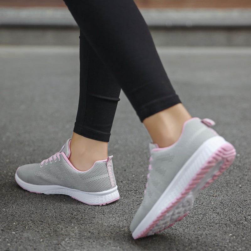 Women's Lightweight Mesh Sports Sneakers with EVA Sole