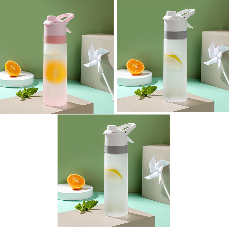 Spray Water Bottle With Handle Strap For Sport And Travel