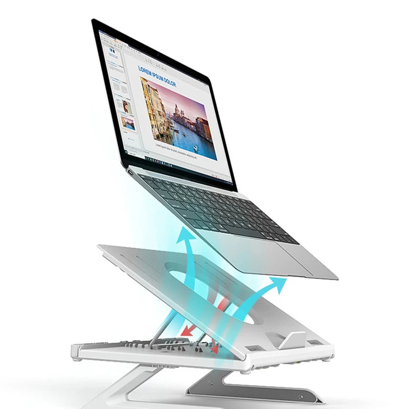 Folding Aluminium Laptop Stand for 10 to 15.6 Inch Laptops