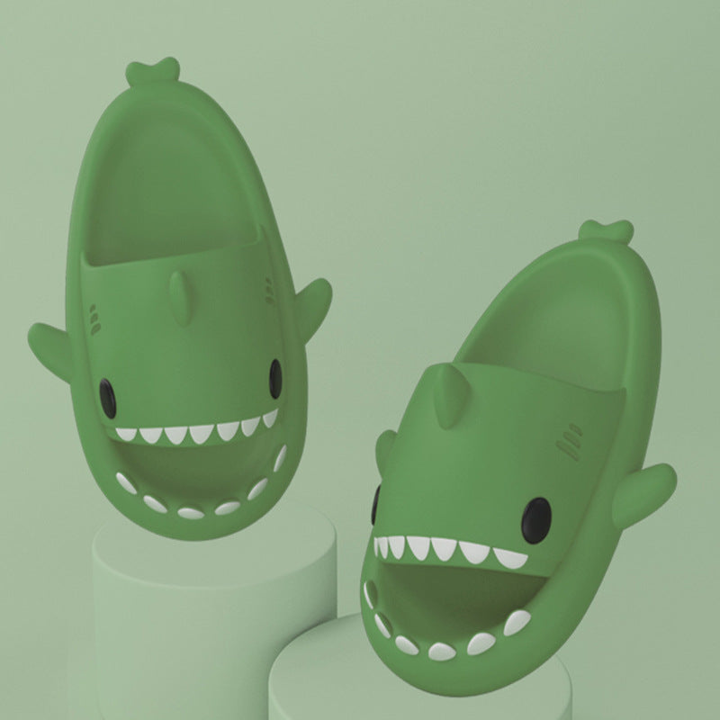 Cartoon Shark Slippers For Women And Men, Soft Indoor Outdoor