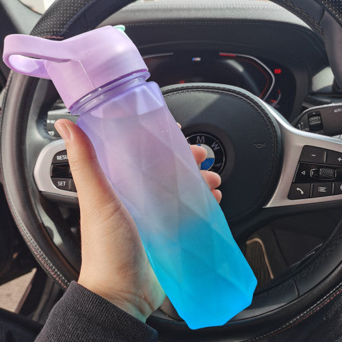 Spray Water Bottle With Handle Strap For Sport And Travel