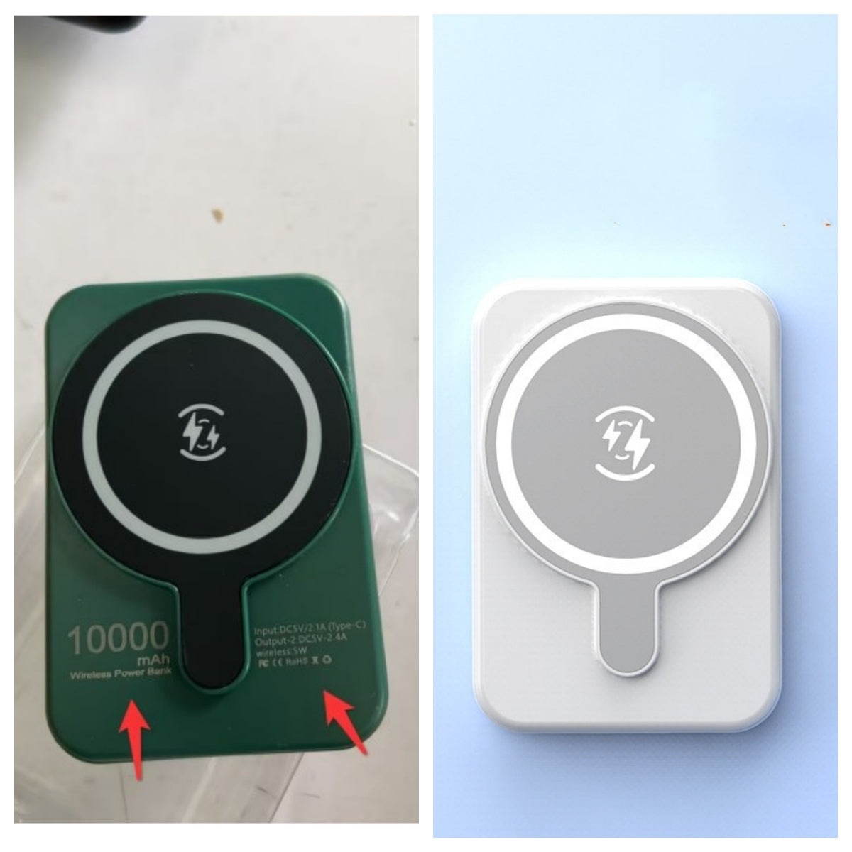 Mini Magnetic Wireless Power Bank 5000mAh with Fast Charging