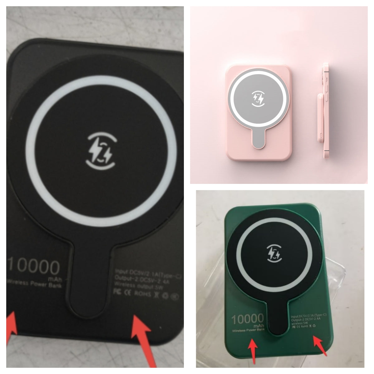 Mini Magnetic Wireless Power Bank 5000mAh with Fast Charging