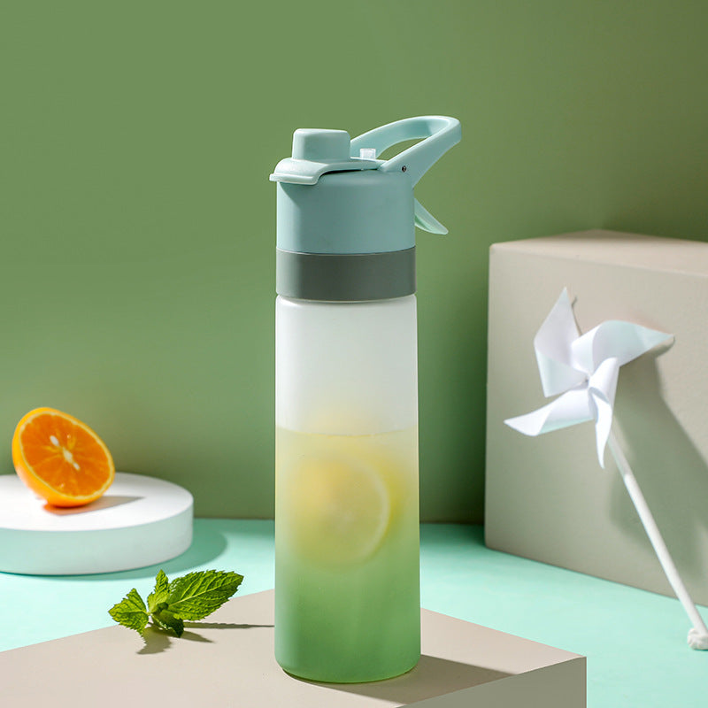 Spray Water Bottle With Handle Strap For Sport And Travel