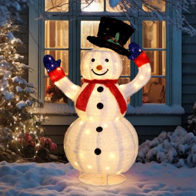Outdoor Christmas LED Inflatable Santa Snowman Garden Decoration