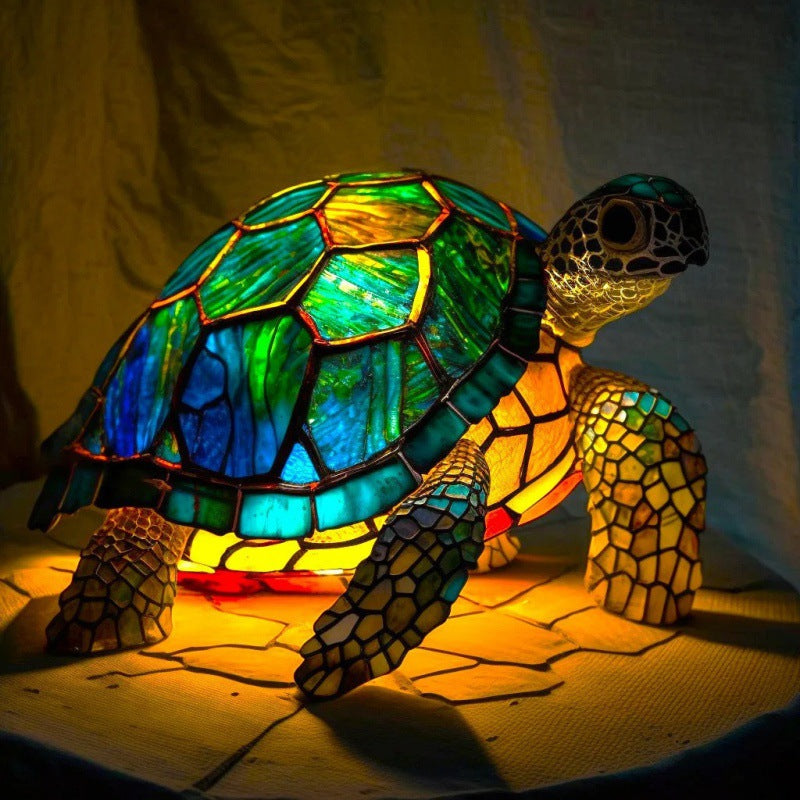 3D Animal Table Lamp With Colourful Light, Vintage Night Light