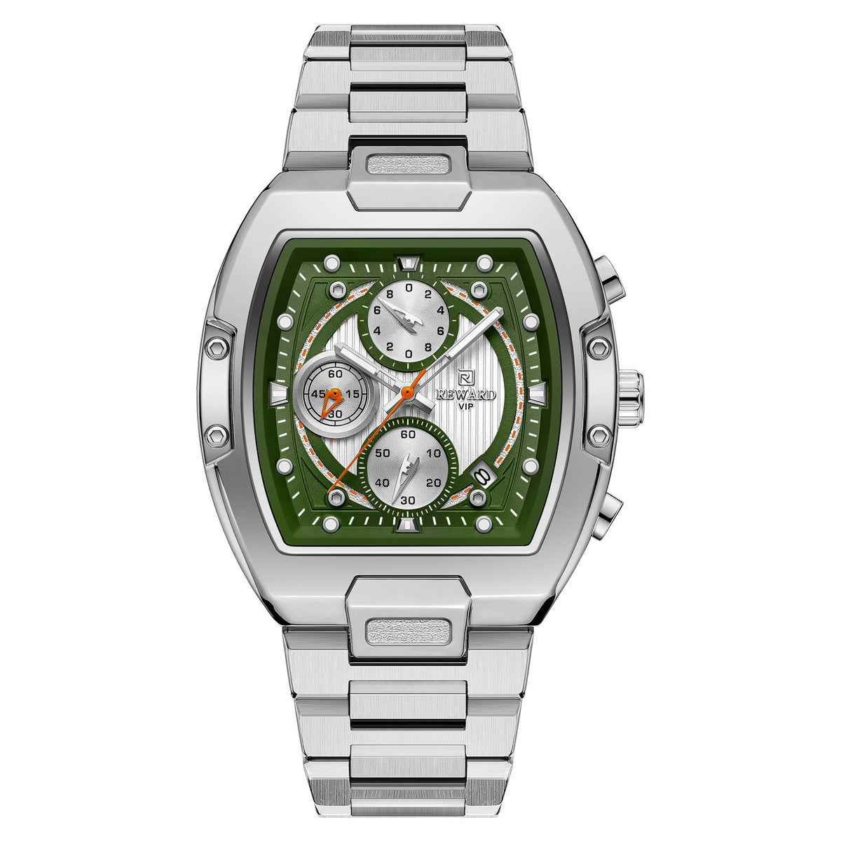 Men's Multifunctional Quartz Watch With Tonneau Case