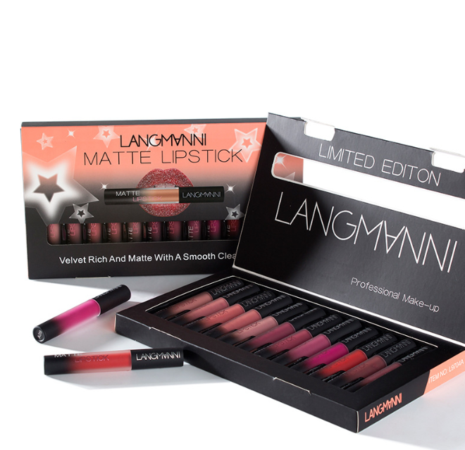 Matte Velvet Lipstick Set, Waterproof and Long-Lasting
