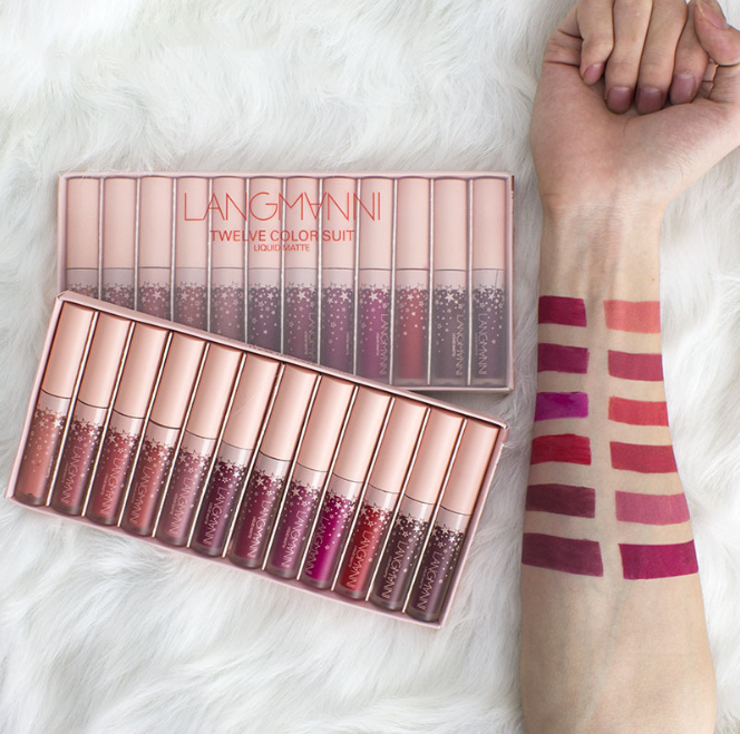 Matte Velvet Lipstick Set, Waterproof and Long-Lasting