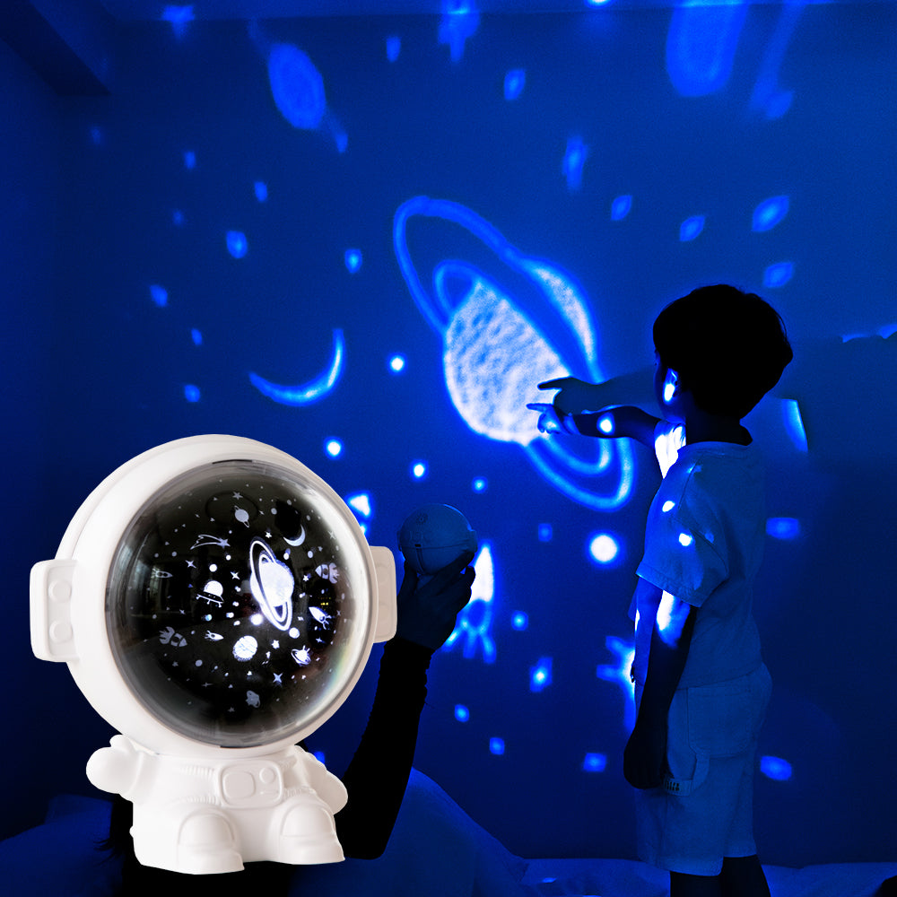 Galaxy Star Projector Astronaut Night Light for Kids Rooms