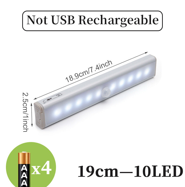 Rechargeable LED Sensor Light Bar, Motion Activated Cabinet Lighting