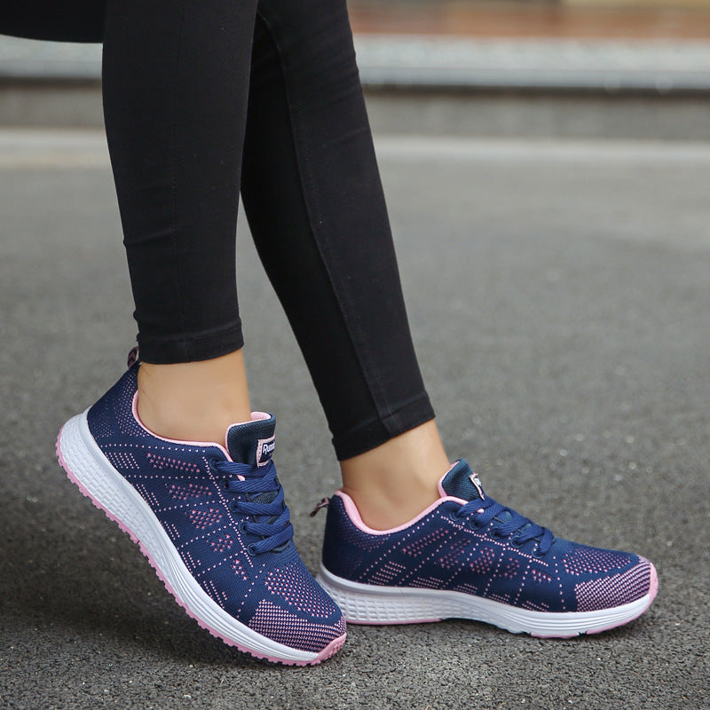 Women's Lightweight Mesh Sports Sneakers with EVA Sole